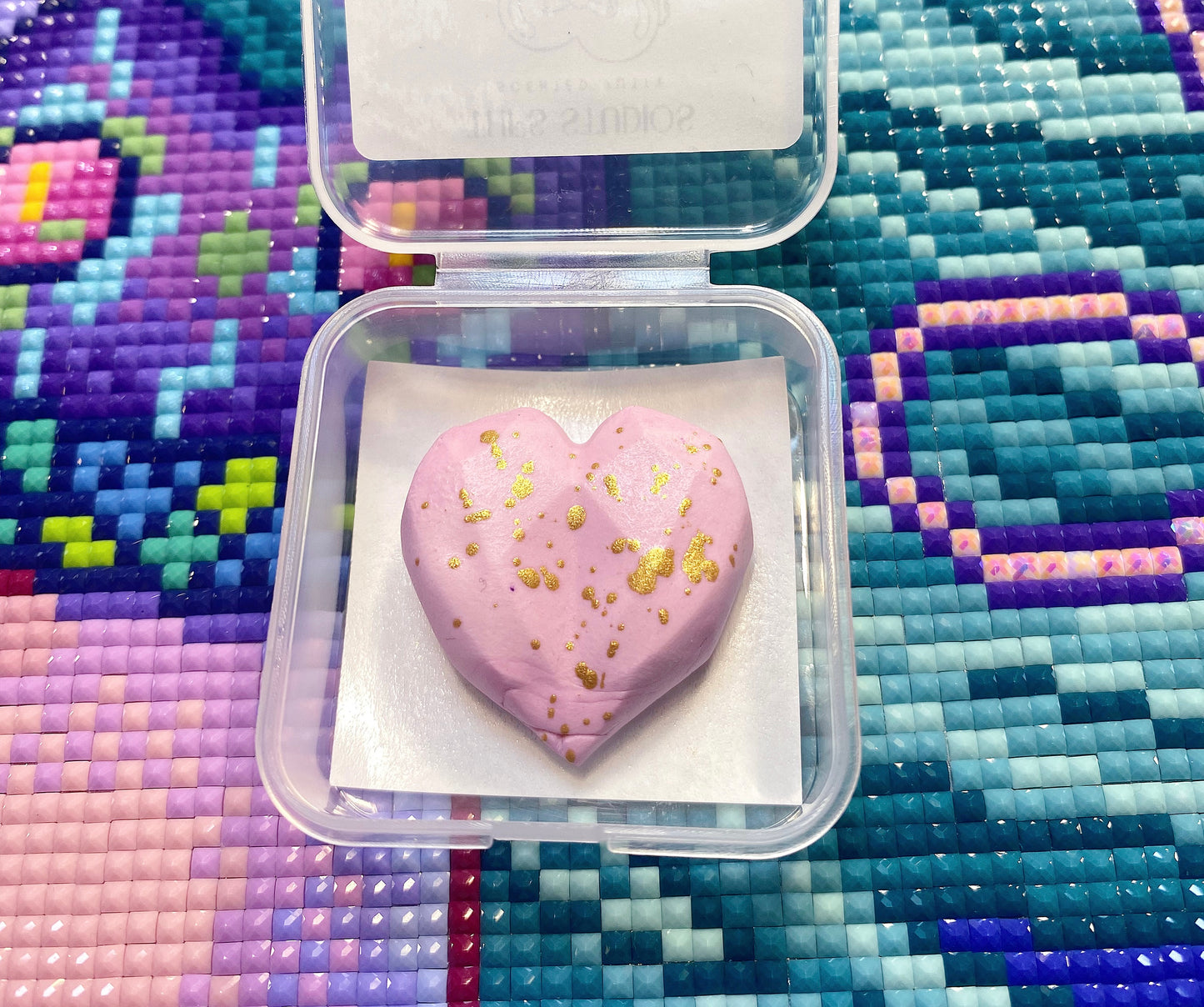 Chocolate Heart. Pink. Wt. 8-9g. Scent: Bubblegum