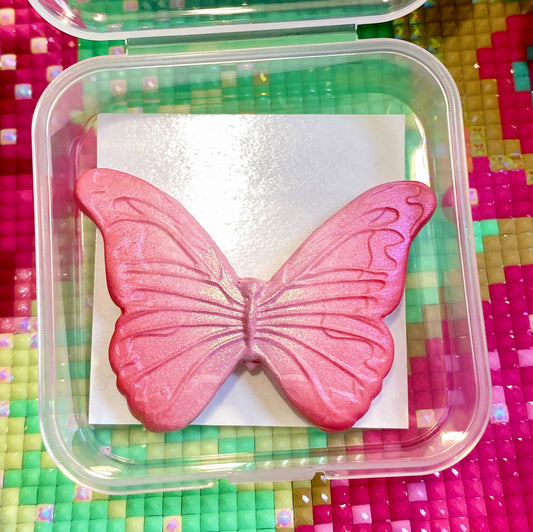 Butterfly. Pink. Wt. 8g. Scent: Marshmallow.