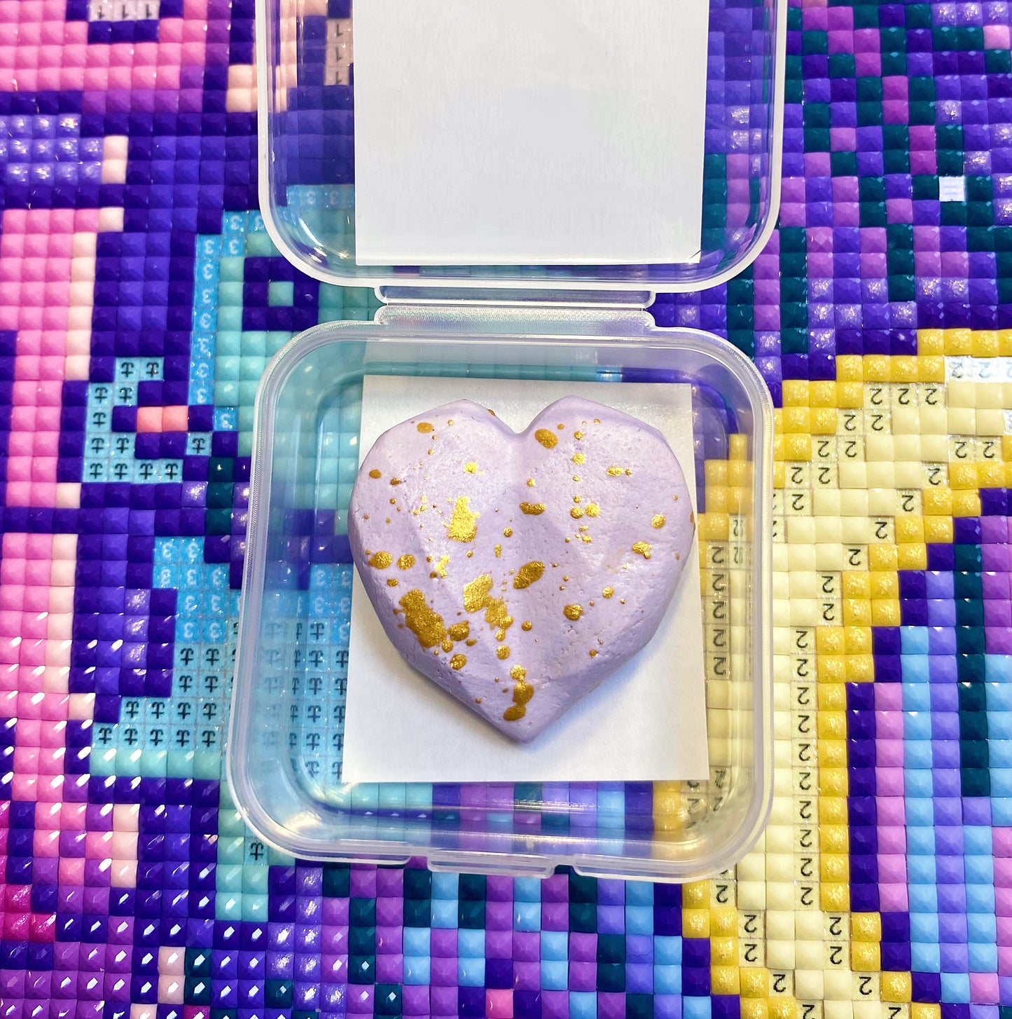 Chocolate Heart. Purple. Wt. 8-9g. Scent: Lilac