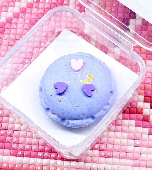 Heart Sprinkles Macaron | Purple | Wt. 9-10g | Scent: Snow Angel
