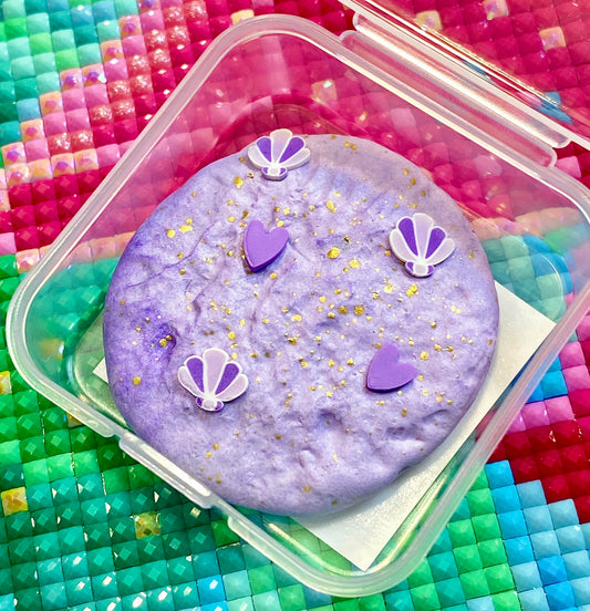 Mermaid’s Coven Chocolate Chip Cookie. Purple. Wt. 9-10g. Scent: Grapes.