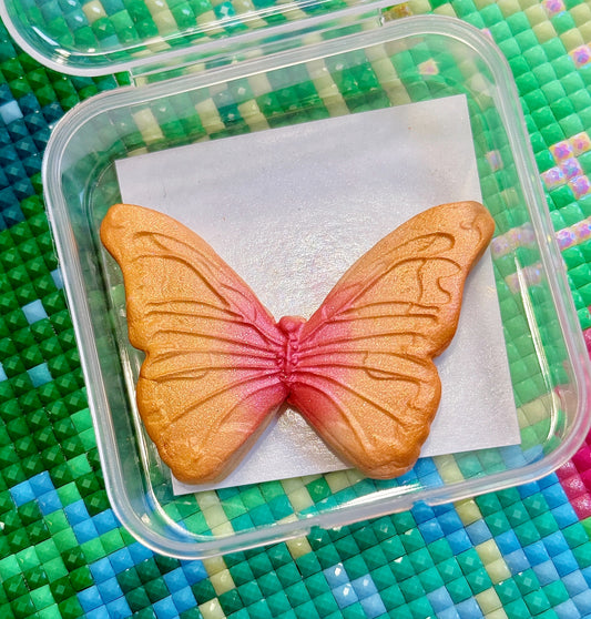Orange/Pink XL Butterfly. Wt. 8-9g. Scent: Clementine