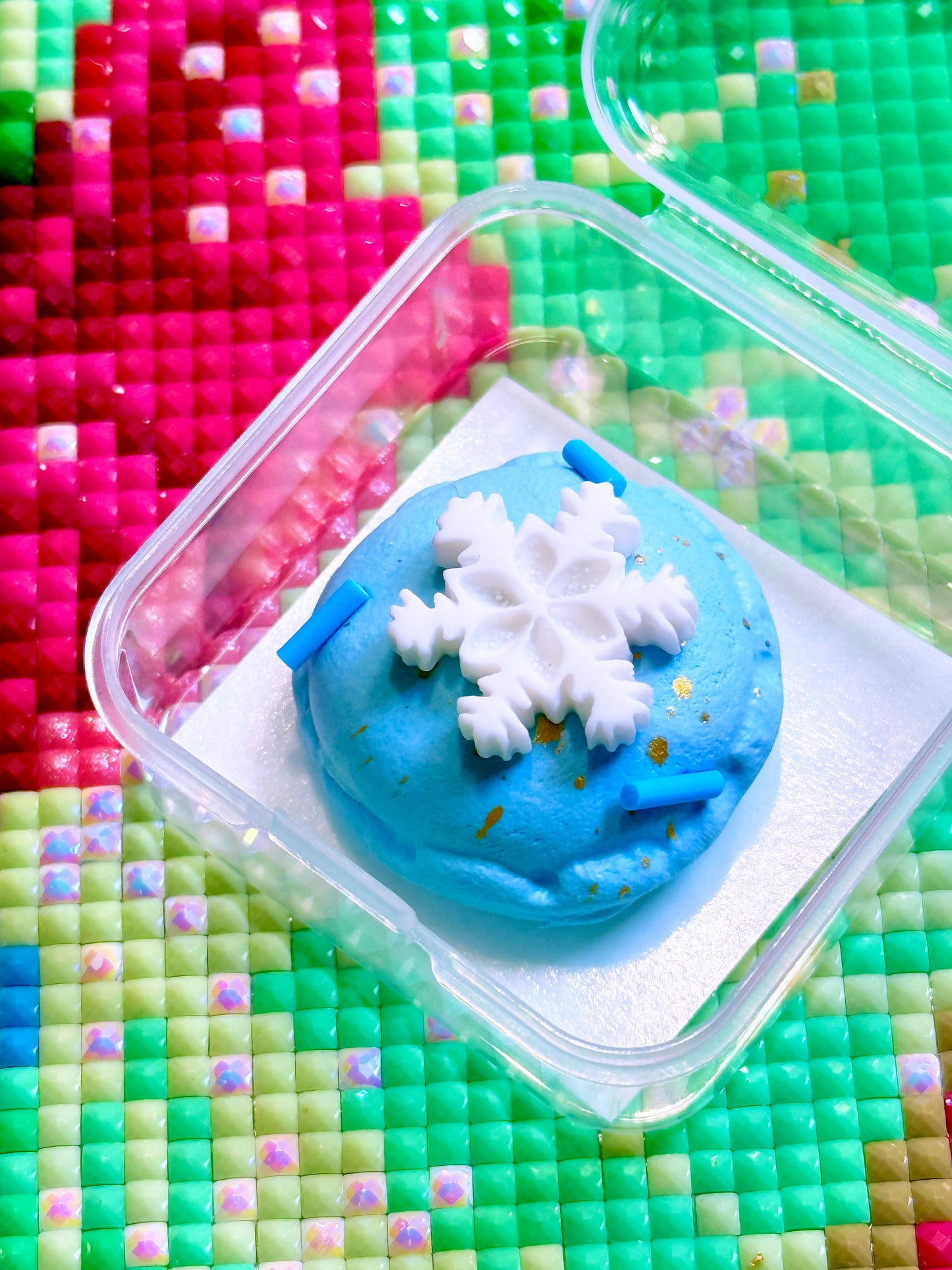 Snowflake Macaron | Limited Edition | Scent: Peppermint | Wt. 9-10g